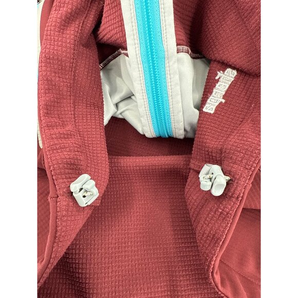 Sherpa Adventure Gear Womens Jacket Full Zip Burgundy & Blue Medium - Picture 9 of 11